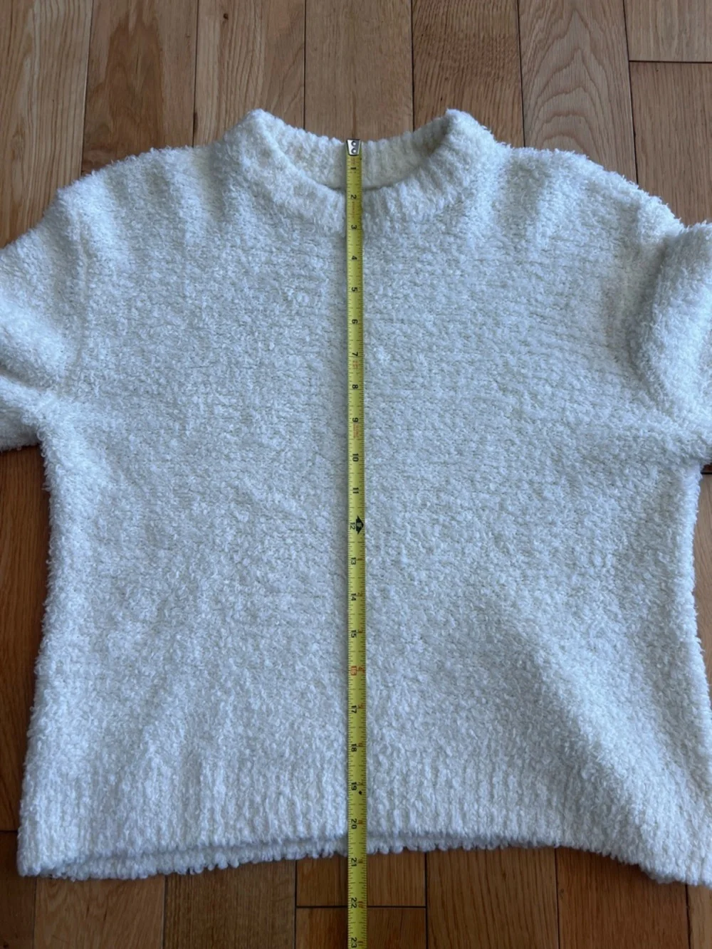 Pistola Alpine Cozy Crew Neck Sweater Cream Boucle Fuzzy Wool Blend Size XS - Picture 6 of 9